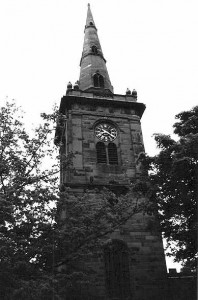 Steeple of Prescot Parish Church